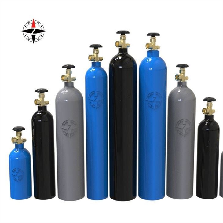 Industrial gas cylinders